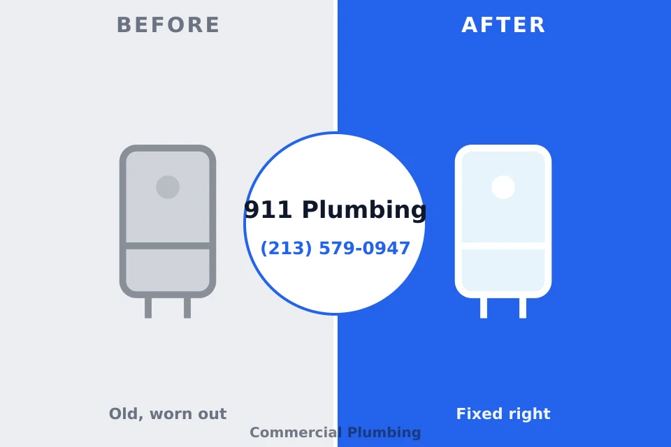 Before and after: plumbing repair Osage, IA